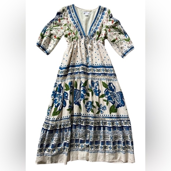 House of Harlow 1960 Dresses & Skirts - House of Harlow 1960 Floral Maxi Dress Bohemian V‎ Neck XS